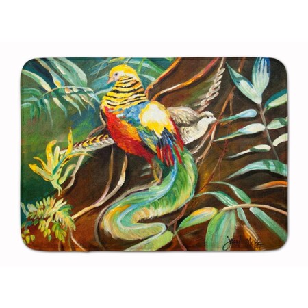 Carolines Treasures Mandarin Pheasant Machine Washable Memory Foam Mat JMK1014RUG